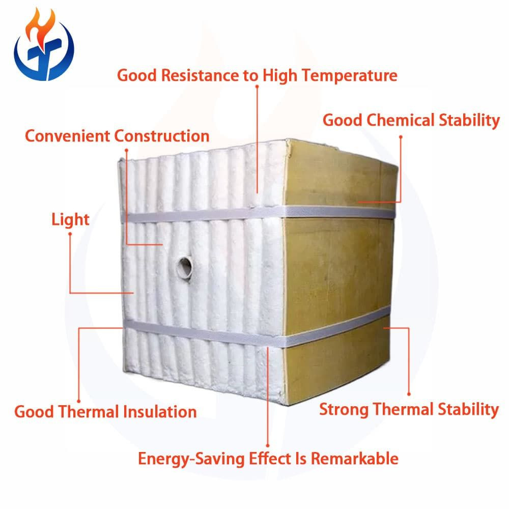 Low Zirconium Type Ceramic Fiber Module 1400c Zirconium-containing Ceramic Fiber Module for Kiln